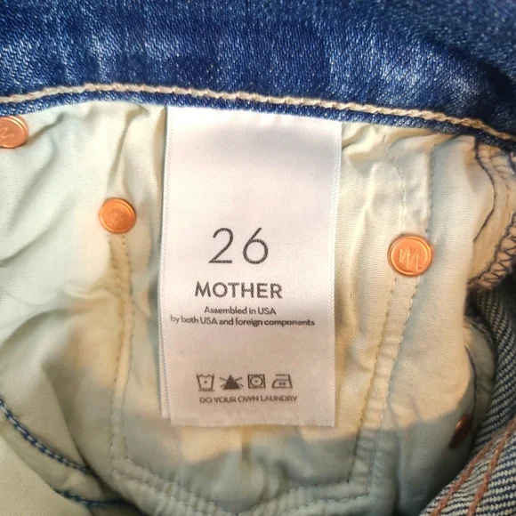 Mother The Tomcat Jeans in Kneeling On Stones Wash NWT Size 26 - Picture 9 of 15